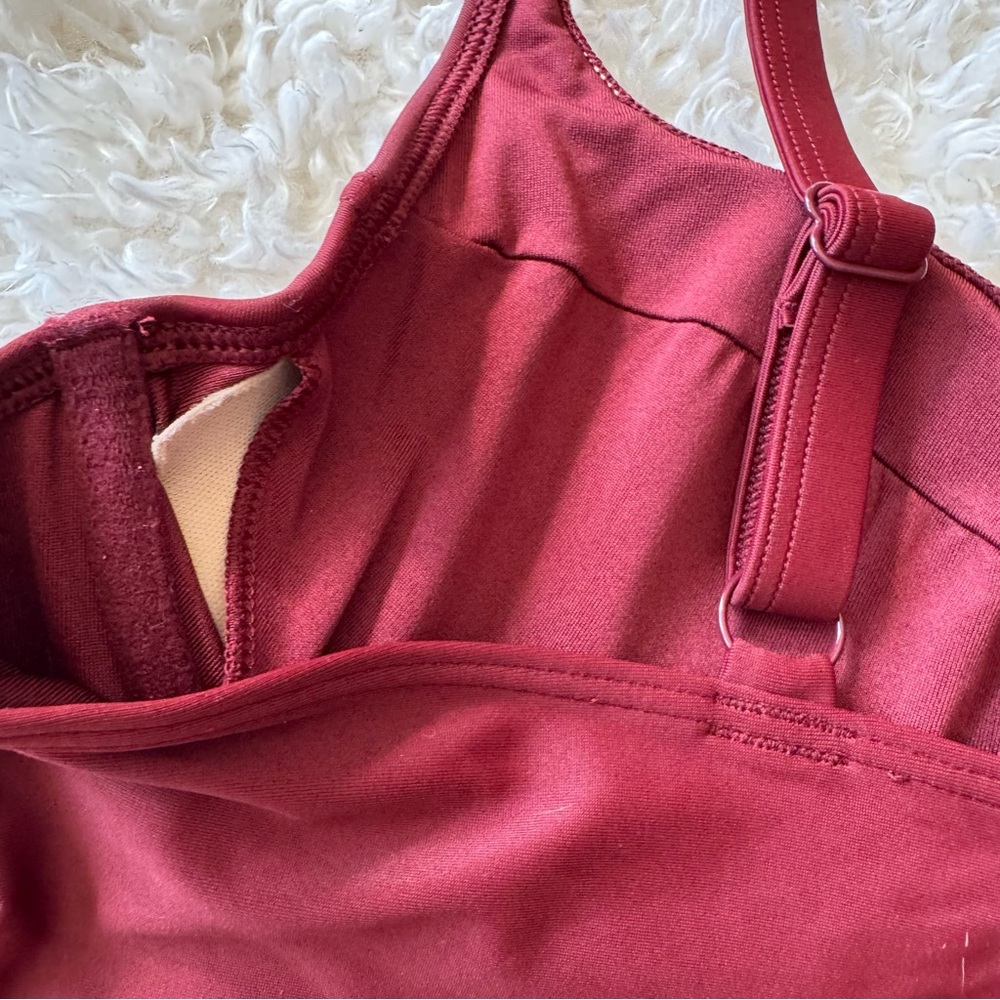 Old Navy bundle (2) Long Sleeve ruched blouse & red Balconette crop top Sz Large - Picture 15 of 15